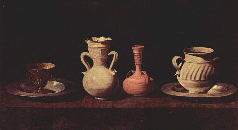 Francisco de Zurbaran Tassen und Vasen oil painting picture